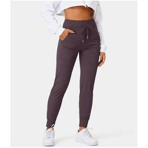 HALARA High Waist PURPLE Joggers Size Medium Tall Pockets Full Length NEW